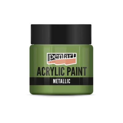 Akrylová farba 50 ml, metalická zelená
