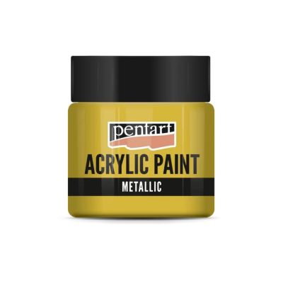 Akrylová farba 50 ml, metalická zlatá