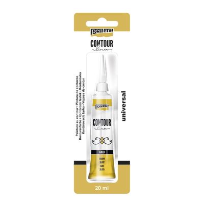 Univerzální konturovací barva 20 ml metalická zlatá