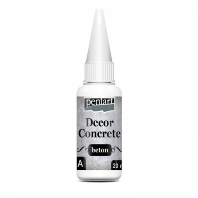 Decor beton, betónový prášok hrubý, 250 ml + 20 ml