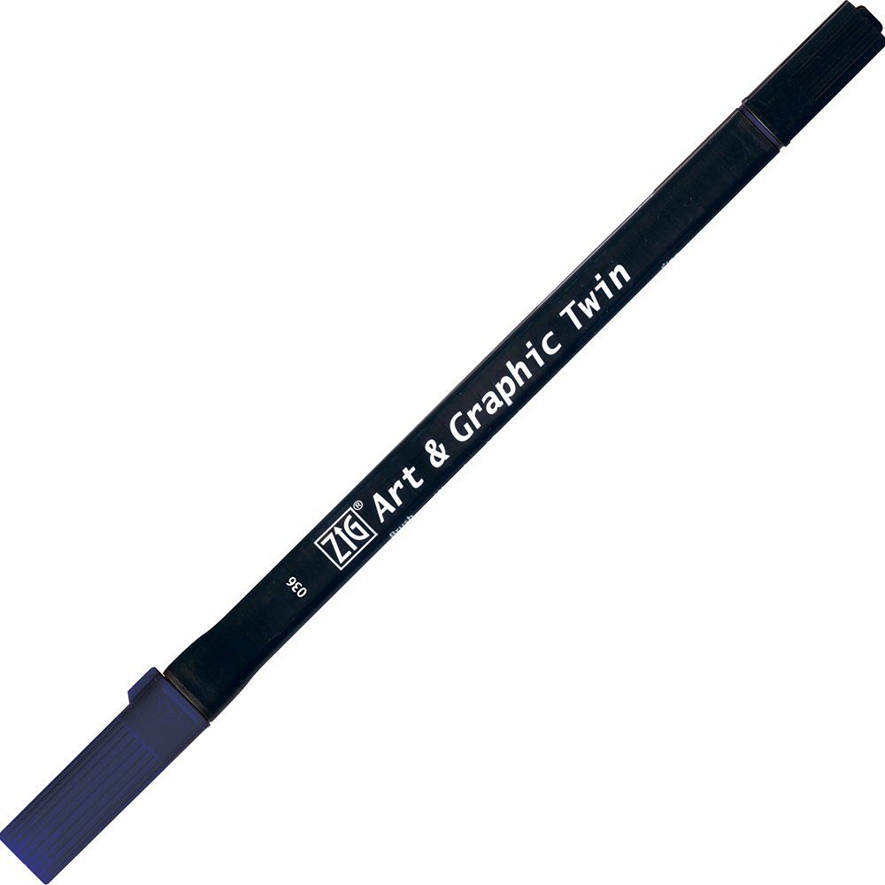 Kuretake, Art & Graphic Twin, 036 Deep Blue