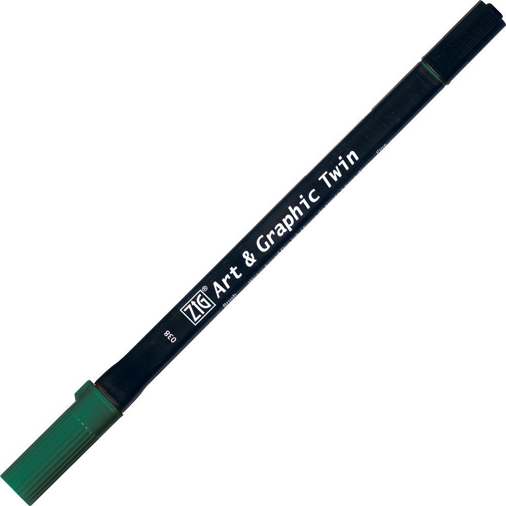 Kuretake, Art & Graphic Twin, 038 Marine Green