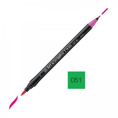 Kuretake, Art & Graphic Twin, 051 May Green