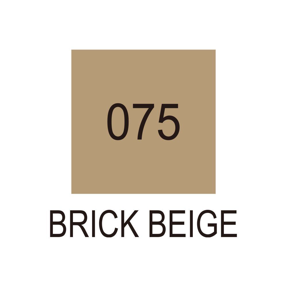 Kuretake, Art & Graphic Twin, 075 Brick Beige