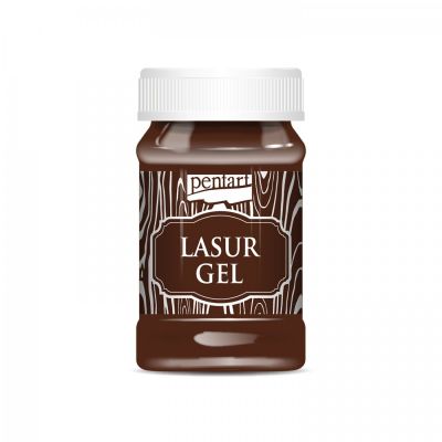 Lazúrový gél, 100 ml, mahagón