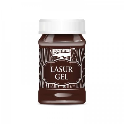 Lazúrový gél, 100 ml, gaštan