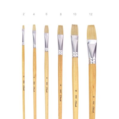 Štetec t-brush 6002, white bristle, plochý n° 6
