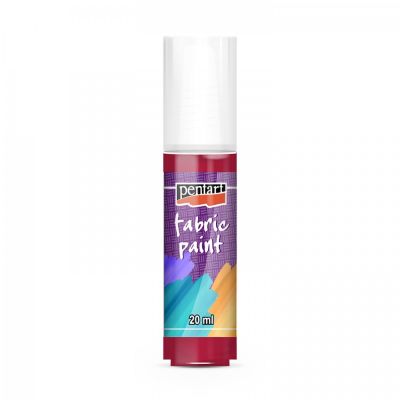 Farba na textil 20 ml, karmínová červená