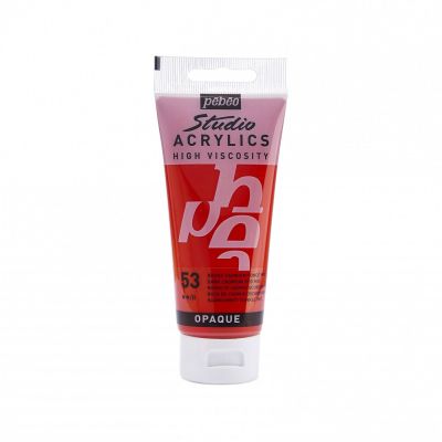 Studio Acrylics 100 ml, 53 Dark cadmium red