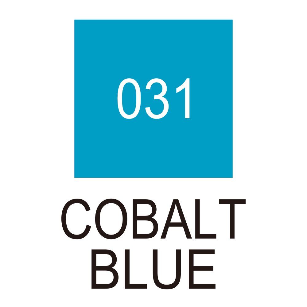 Kuretake, Clean Color Real Brush, 031 Cobalt blue