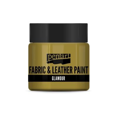 Farba na textil a kožu, glamour, 50 ml, zlatá