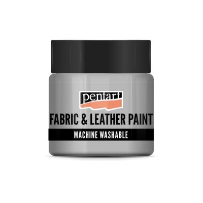 Farba na textil a kožu, 50 ml, strieborná