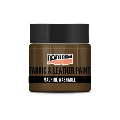 Farba na textil a kožu, 50 ml, tmavohnedá