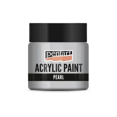 Akrylová farba perleťová 50 ml, strieborná