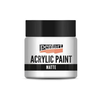 Akrylová farba matná 50 ml, titánovo biela