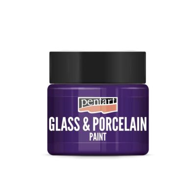 Farba na sklo a porcelán, 30 ml, fialová