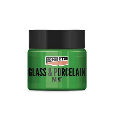 Farba na sklo a porcelán, 30 ml, jablková zelená