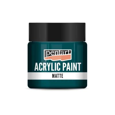 Akrylová farba matná 50 ml, tyrkysová modrá