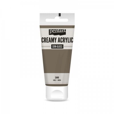 Akrylová farba krémová, pololesklá, piesok, 60 ml