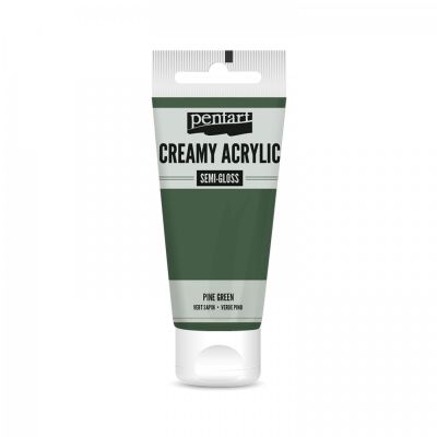Akrylová farba krémová, pololesklá, borovicová, 60 ml