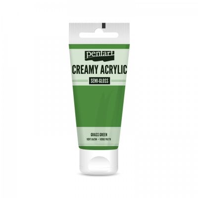 Akrylová farba krémová, pololesklá, tráva, 60 ml