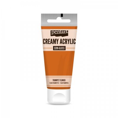 Akrylová farba krémová, pololesklá, kvetová, 60 ml