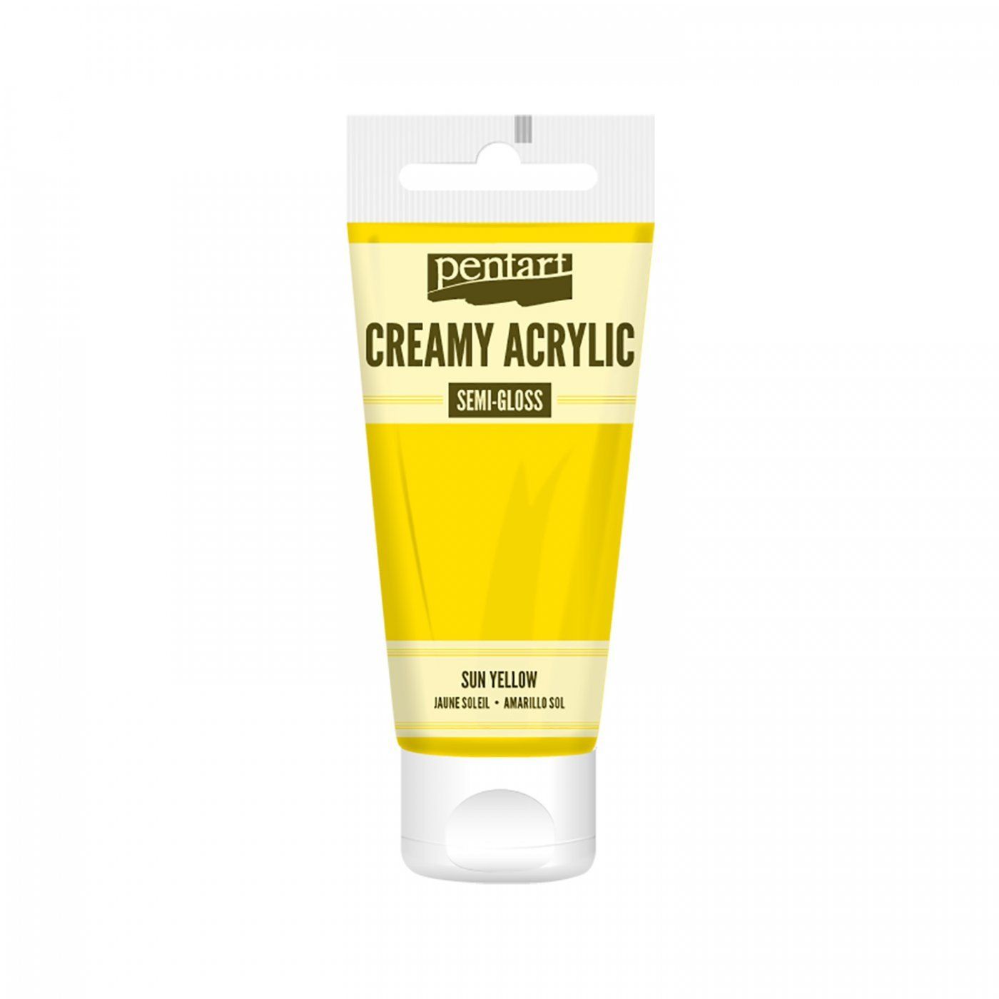 Akrylová farba krémová, pololesklá, slnečná, 60 ml