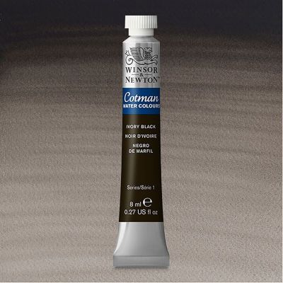 Winsor&Newton, Cotman, akvarel, Ivory Black