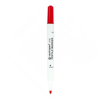 Centropen fixka na textil 2739, 1,8 mm červená