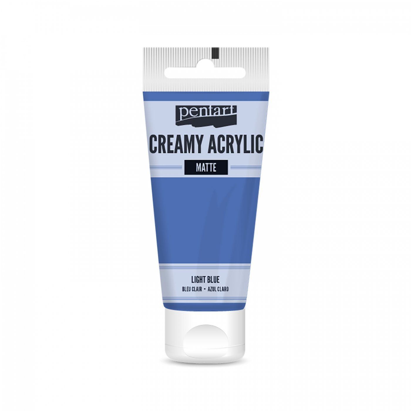 Akrylová farba krémová, matná, bledá modrá, 60 ml