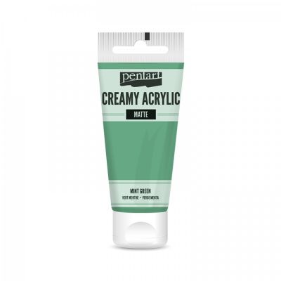 Akrylová farba krémová, matná, mätová, 60 ml