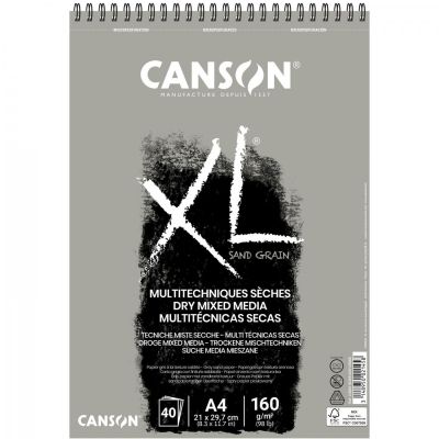 CANSON XL Dry Mixed Media Sand grain, A4, 160 g, 40 listov