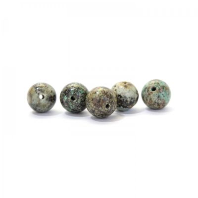 Africký tyrkys prírodný, guľatý 11 mm, 1 ks