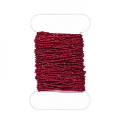 Shamballa šnúrka 1 mm, 1 m, tmavá červená