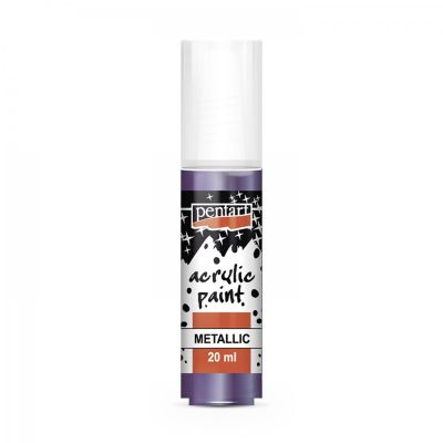 Akrylová farba metalická 20 ml, fialová