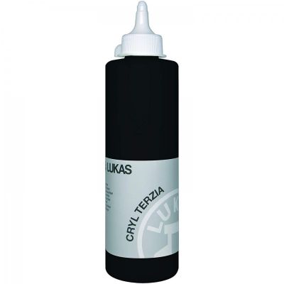 LUKAS akrylová farba TERZIA 500 ml, Ivory black
