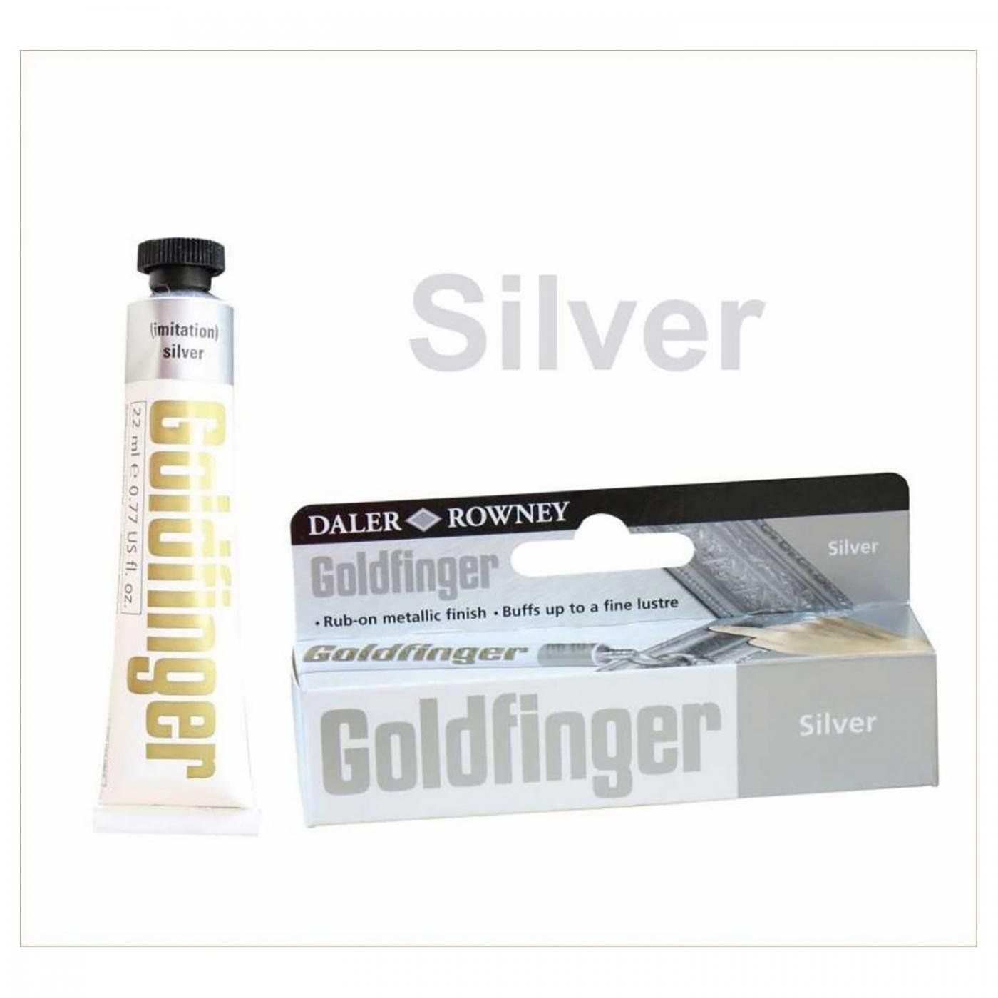 D&R Goldfinger metal. pasta 22 ml, strieborná