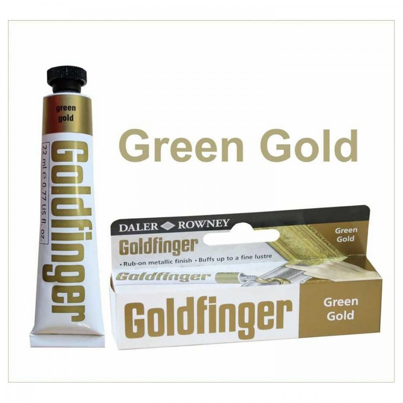 D&R Goldfinger metal. pasta 22 ml, zelené zlato
