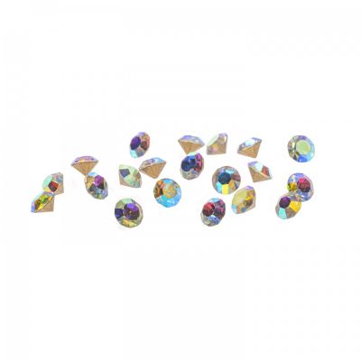 Štrasové kamienky Crystal AB 3 mm 20ks