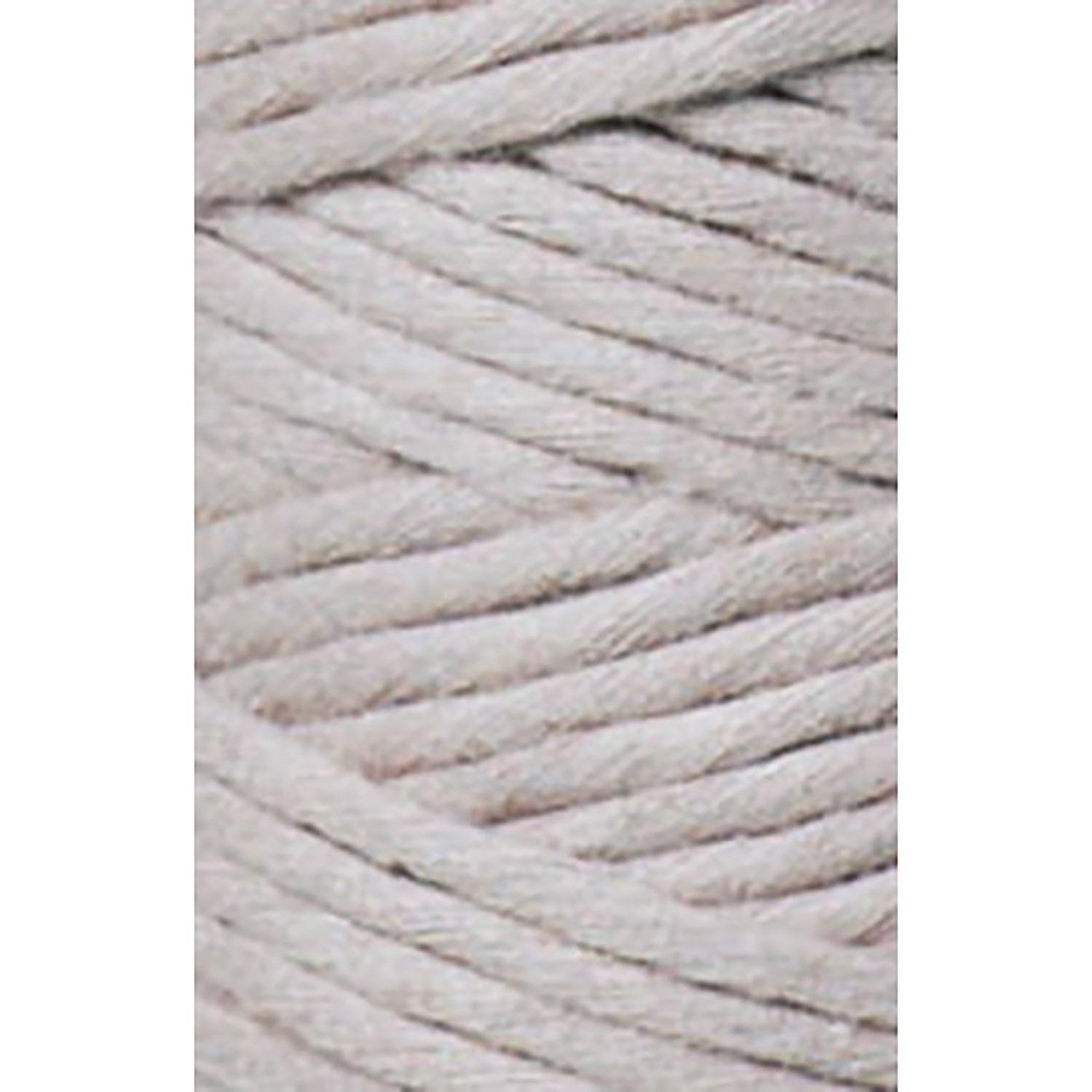 Bobbiny, Macramé točená šnúra, 3 mm, 100 m, Pearl