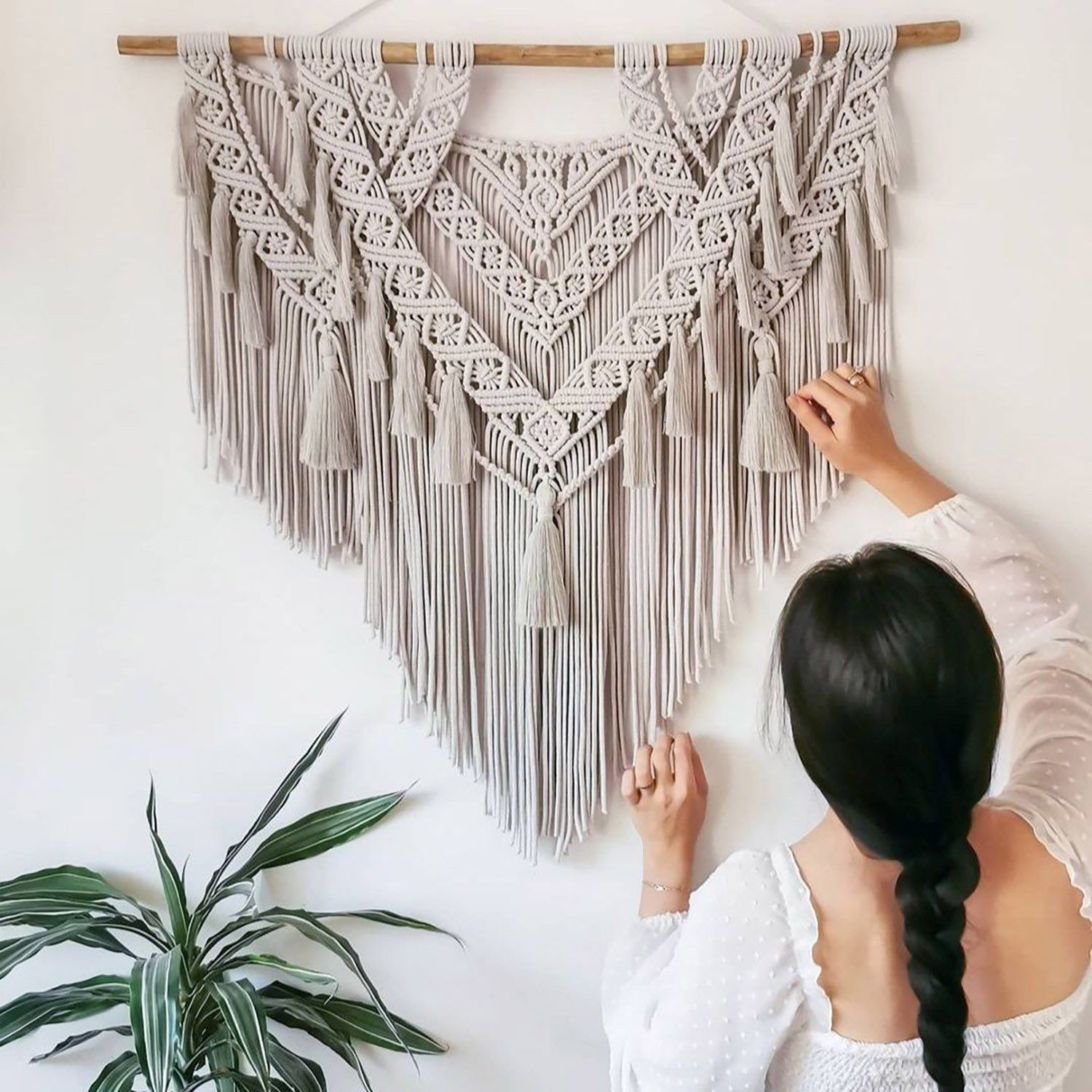 Bobbiny, Macramé točená šnúra, 3 mm, 100 m, Pearl