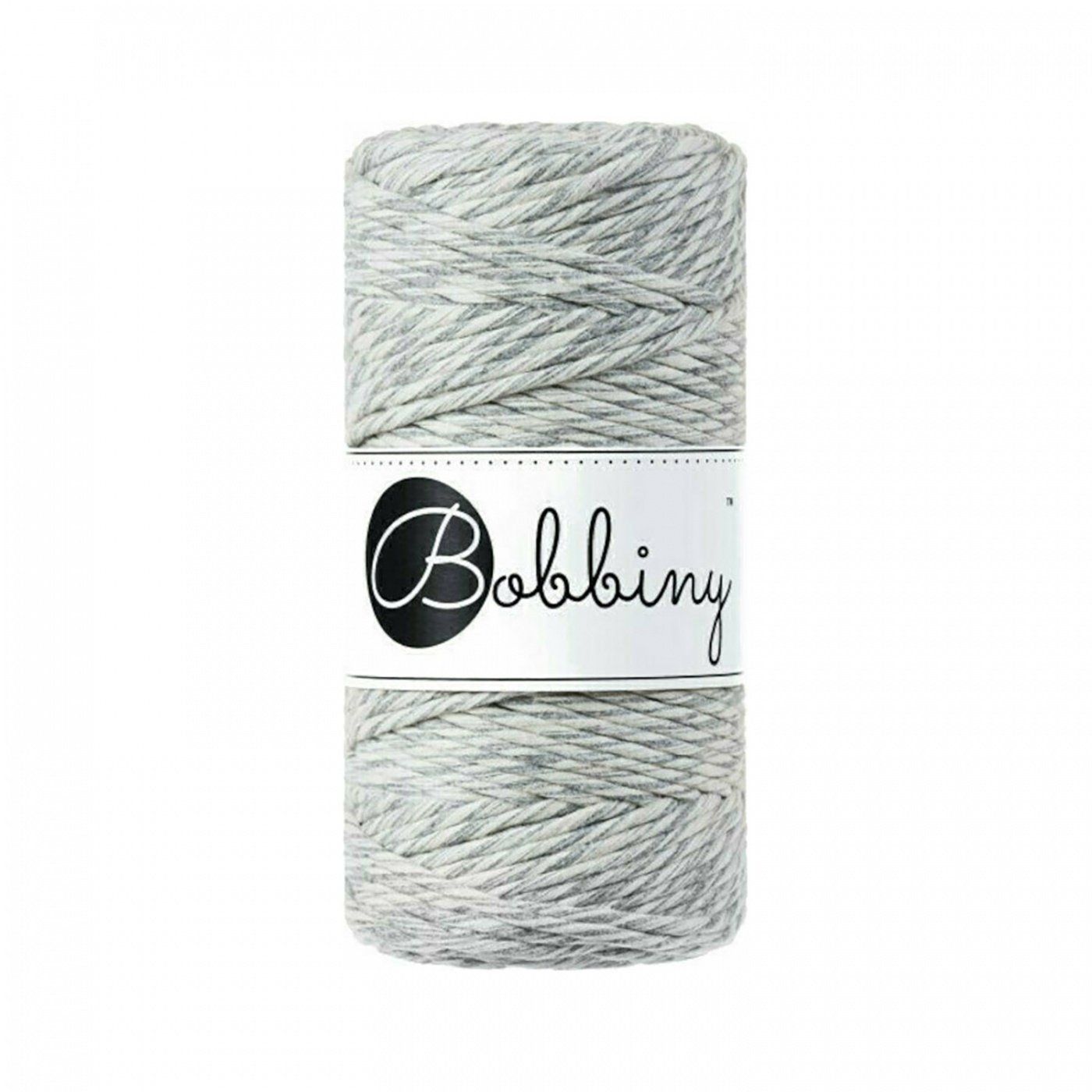 Bobbiny, Macramé točená šnúra, 3 mm, 100 m, Marble