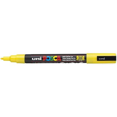 Uni Posca fixka PC-3M, 1,3 mm, žltá