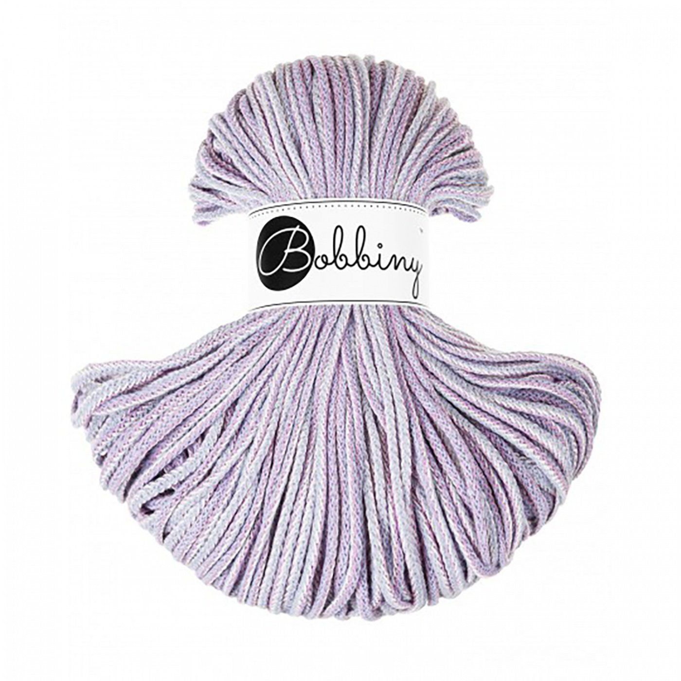 Bobbiny, Macramé pletená šnúra, 3 mm, 100 m, Magic Iris