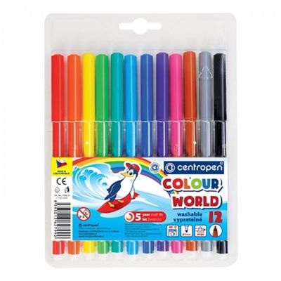 Fixky pre deti CENTROPEN, Colour World sada 12 ks