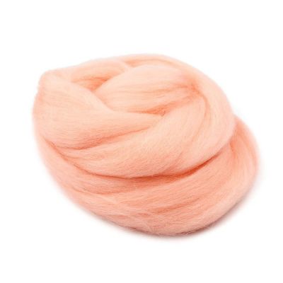 Ovčie rúno na plstenie česané, 20 g, 63 marhuľová