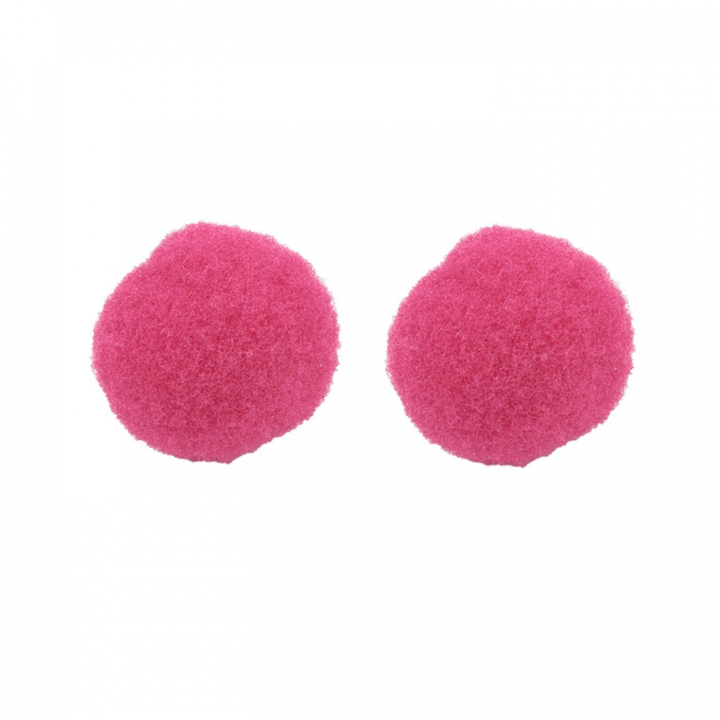 Pom pom gulička, 25 mm, fuchsia, 10 ks
