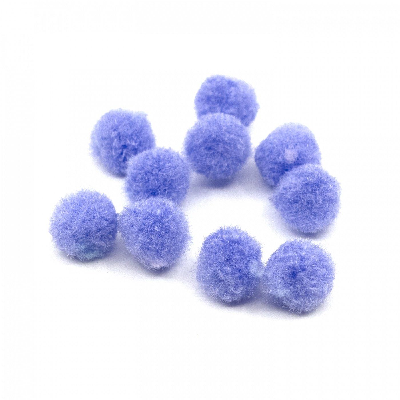 Pom pom gulička, 10 mm, fialová, 100 ks