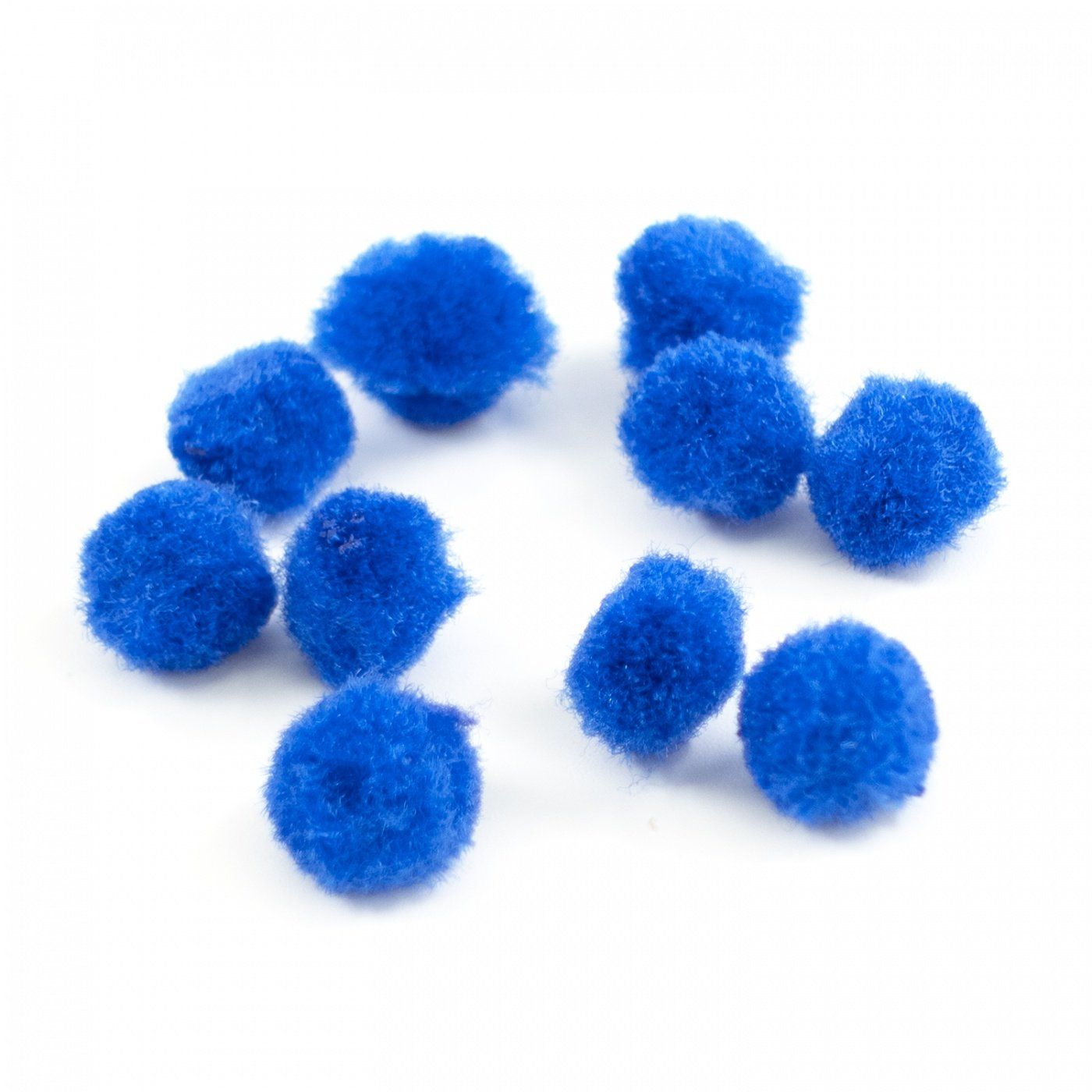Pom pom gulička, 10 mm, tmavomodrá, 100 ks