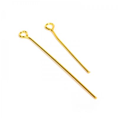 Ketlovacia ihla zlatá 30 mm 10 ks
